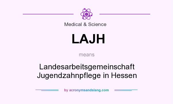 What does LAJH mean? It stands for Landesarbeitsgemeinschaft Jugendzahnpflege in Hessen