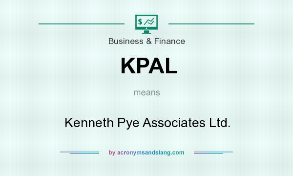 What does KPAL mean? It stands for Kenneth Pye Associates Ltd.