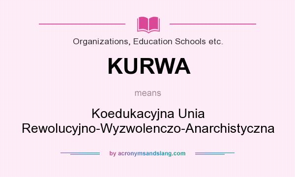 What does KURWA mean? It stands for Koedukacyjna Unia Rewolucyjno-Wyzwolenczo-Anarchistyczna