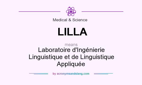 What does LILLA mean? It stands for Laboratoire d`Ingénierie Linguistique et de Linguistique Appliquée