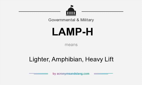What does LAMP-H mean? It stands for Lighter, Amphibian, Heavy Lift