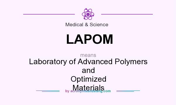 What does LAPOM mean? It stands for Laboratory of Advanced Polymers and Optimized Materials