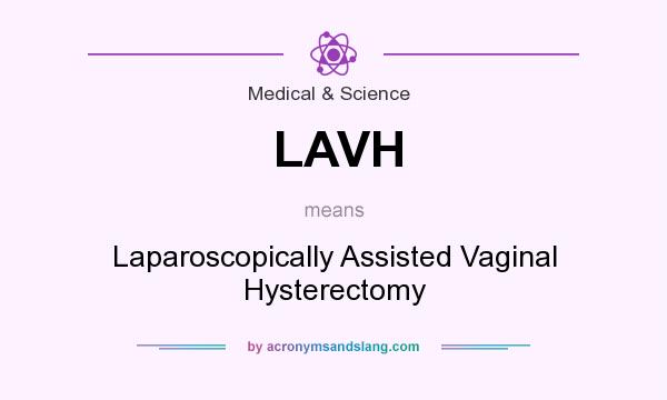 What does LAVH mean? It stands for Laparoscopically Assisted Vaginal Hysterectomy