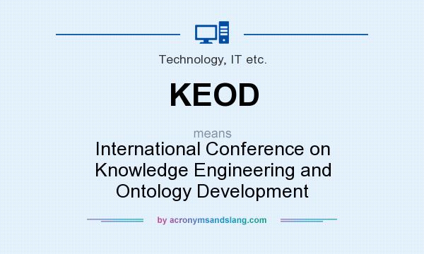 What does KEOD mean? It stands for International Conference on Knowledge Engineering and Ontology Development
