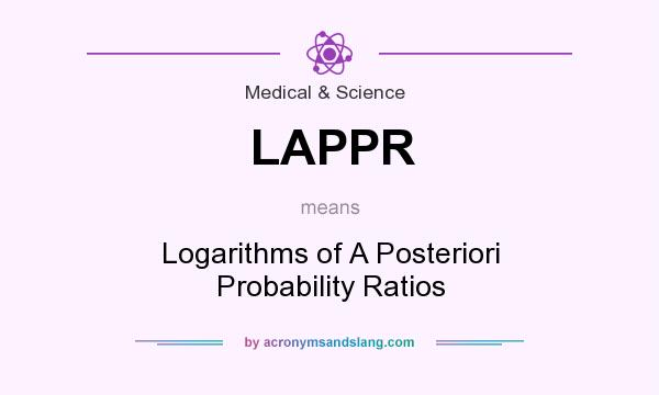What does LAPPR mean? It stands for Logarithms of A Posteriori Probability Ratios