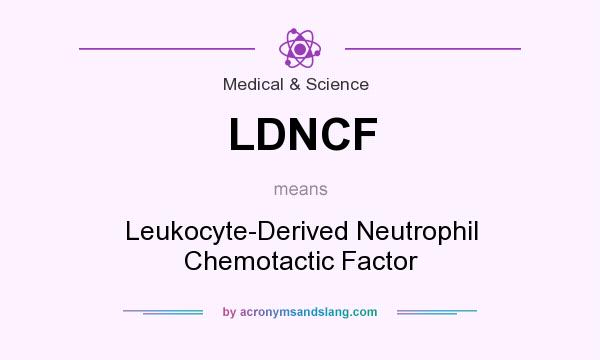 What does LDNCF mean? It stands for Leukocyte-Derived Neutrophil Chemotactic Factor