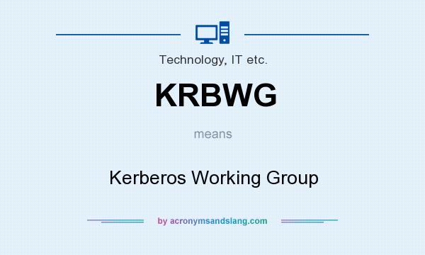 What does KRBWG mean? It stands for Kerberos Working Group
