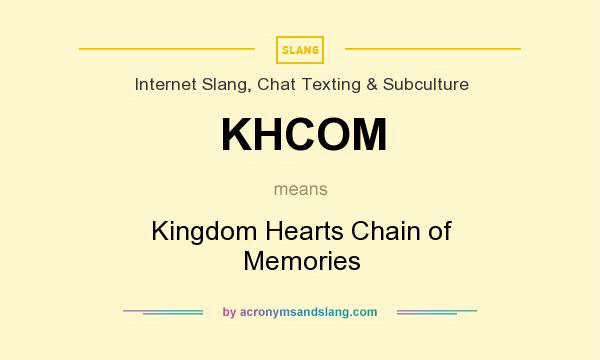 What does KHCOM mean? It stands for Kingdom Hearts Chain of Memories