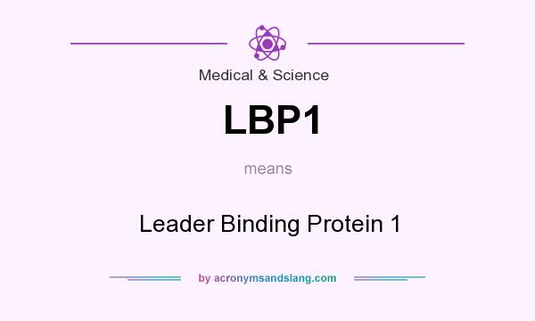 What does LBP1 mean? It stands for Leader Binding Protein 1