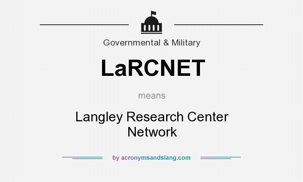 What does LaRCNET mean? It stands for Langley Research Center Network