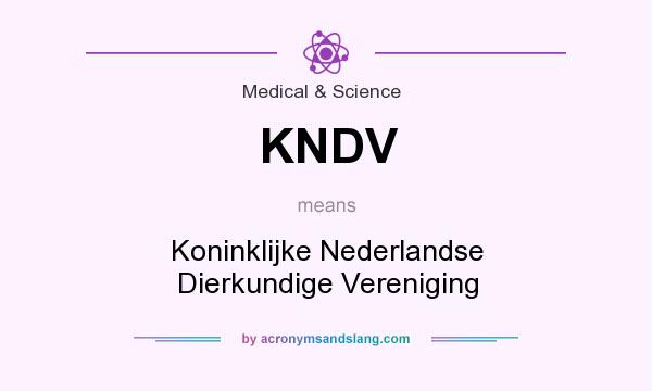 What does KNDV mean? It stands for Koninklijke Nederlandse Dierkundige Vereniging