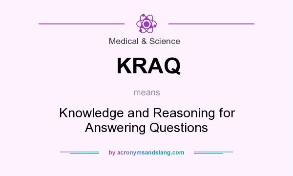 What does KRAQ mean? It stands for Knowledge and Reasoning for Answering Questions