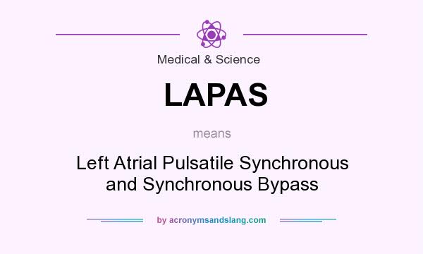 What does LAPAS mean? It stands for Left Atrial Pulsatile Synchronous and Synchronous Bypass