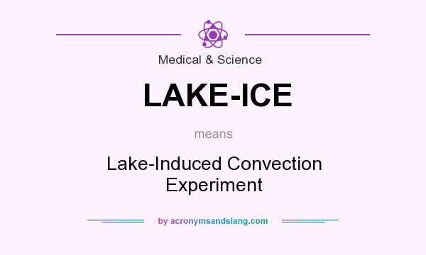 What does LAKE-ICE mean? It stands for Lake-Induced Convection Experiment