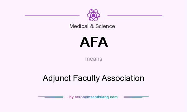 What does AFA mean? It stands for Adjunct Faculty Association