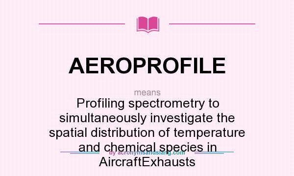 What does AEROPROFILE mean? It stands for Profiling spectrometry to simultaneously investigate the spatial distribution of temperature and chemical species in AircraftExhausts