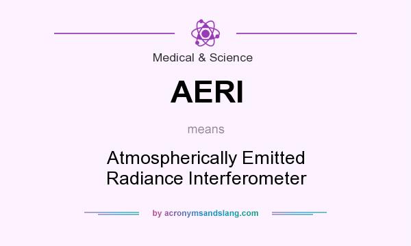 What does AERI mean? It stands for Atmospherically Emitted Radiance Interferometer