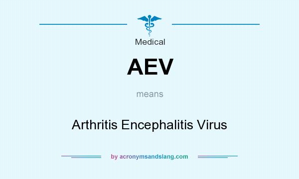 What does AEV mean? It stands for Arthritis Encephalitis Virus