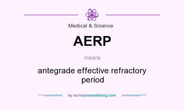 What does AERP mean? It stands for antegrade effective refractory period
