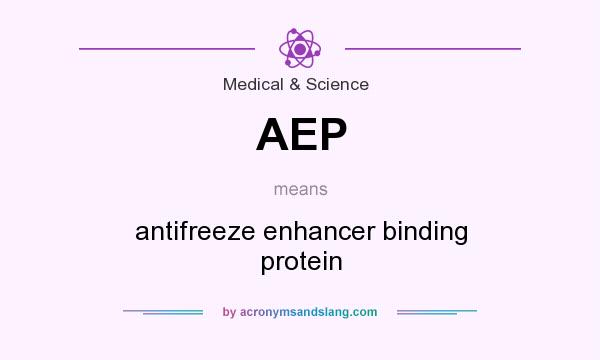 What does AEP mean? It stands for antifreeze enhancer binding protein