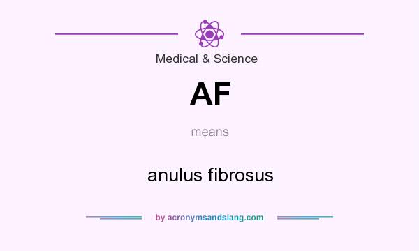 What does AF mean? It stands for anulus fibrosus