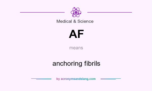 What does AF mean? It stands for anchoring fibrils