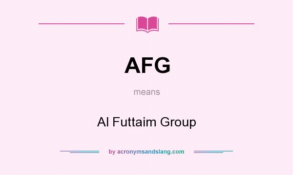 What does AFG mean? It stands for Al Futtaim Group