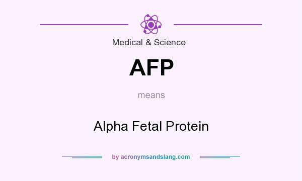 What does AFP mean? It stands for Alpha Fetal Protein
