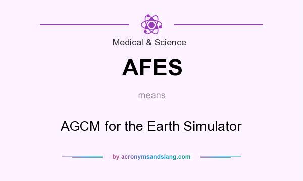 What does AFES mean? It stands for AGCM for the Earth Simulator