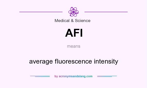What does AFI mean? It stands for average fluorescence intensity
