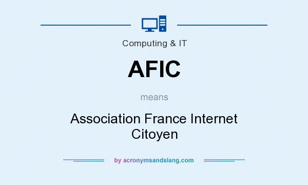 What does AFIC mean? It stands for Association France Internet Citoyen