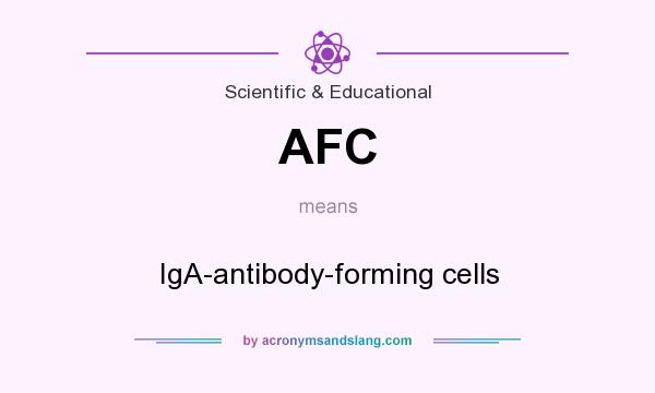 What does AFC mean? It stands for IgA-antibody-forming cells