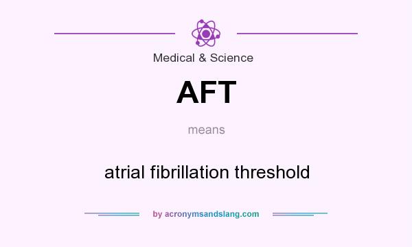 What does AFT mean? It stands for atrial fibrillation threshold