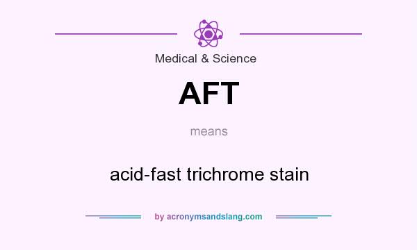 What does AFT mean? It stands for acid-fast trichrome stain