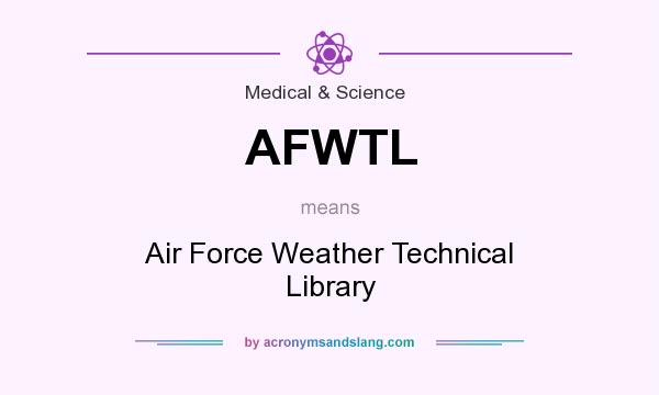 What does AFWTL mean? It stands for Air Force Weather Technical Library