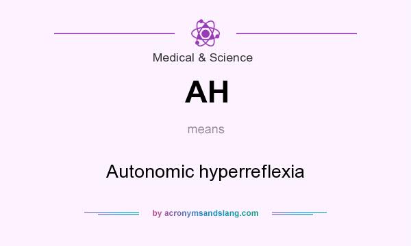 What does AH mean? It stands for Autonomic hyperreflexia