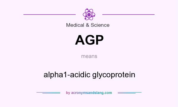 What does AGP mean? It stands for alpha1-acidic glycoprotein