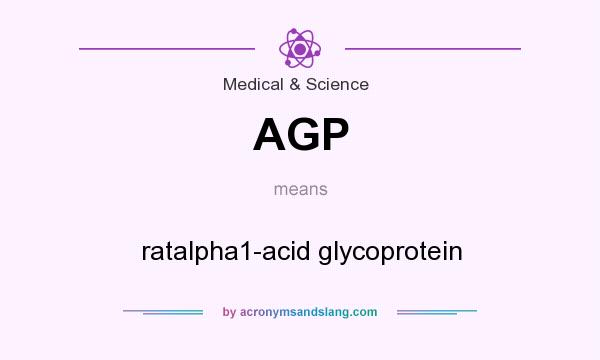 What does AGP mean? It stands for ratalpha1-acid glycoprotein