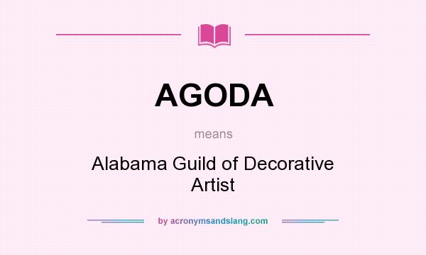 What does AGODA mean? It stands for Alabama Guild of Decorative Artist