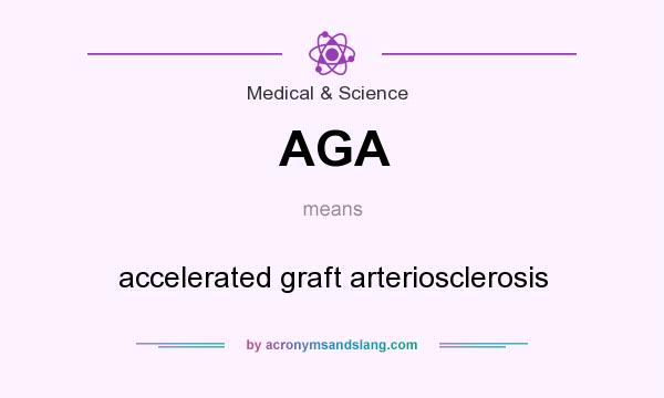 What does AGA mean? It stands for accelerated graft arteriosclerosis