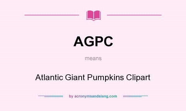 What does AGPC mean? It stands for Atlantic Giant Pumpkins Clipart