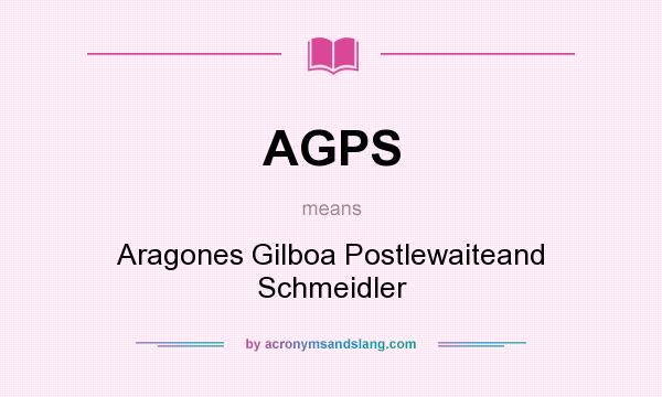 What does AGPS mean? It stands for Aragones Gilboa Postlewaiteand Schmeidler