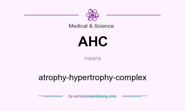 What does AHC mean? It stands for atrophy-hypertrophy-complex