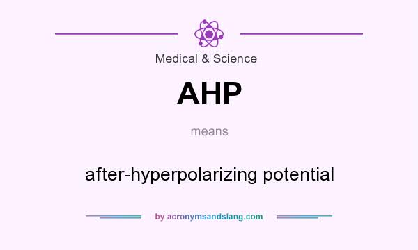 What does AHP mean? It stands for after-hyperpolarizing potential
