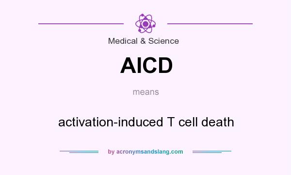 What does AICD mean? It stands for activation-induced T cell death