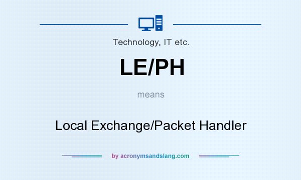 What does LE/PH mean? It stands for Local Exchange/Packet Handler
