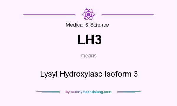 What does LH3 mean? It stands for Lysyl Hydroxylase Isoform 3