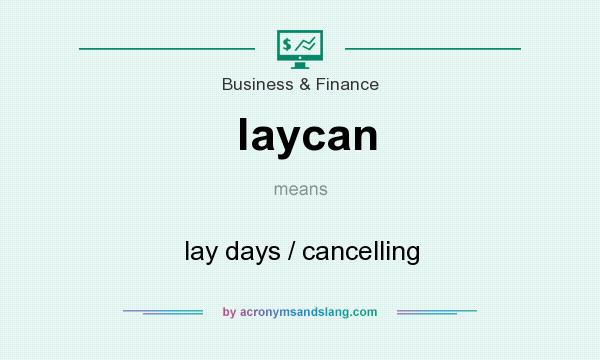What does laycan mean? It stands for lay days / cancelling