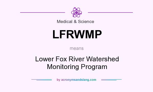 What does LFRWMP mean? It stands for Lower Fox River Watershed Monitoring Program