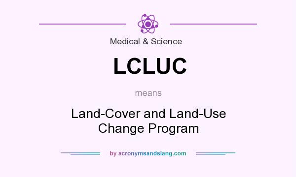 What does LCLUC mean? It stands for Land-Cover and Land-Use Change Program